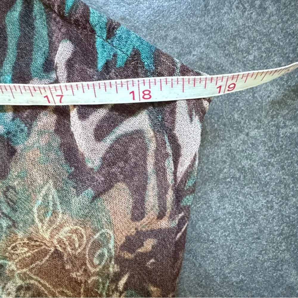 LOLA P- Floral bohemian cowl neck swing dress. XL - Picture 11 of 12